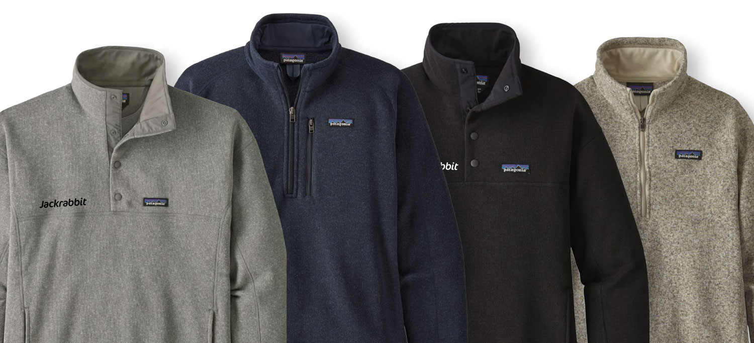Tips and Top Swag Items: samle patagonia jackets with custom logo