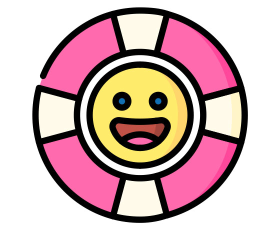 Icon of a smiling emoji